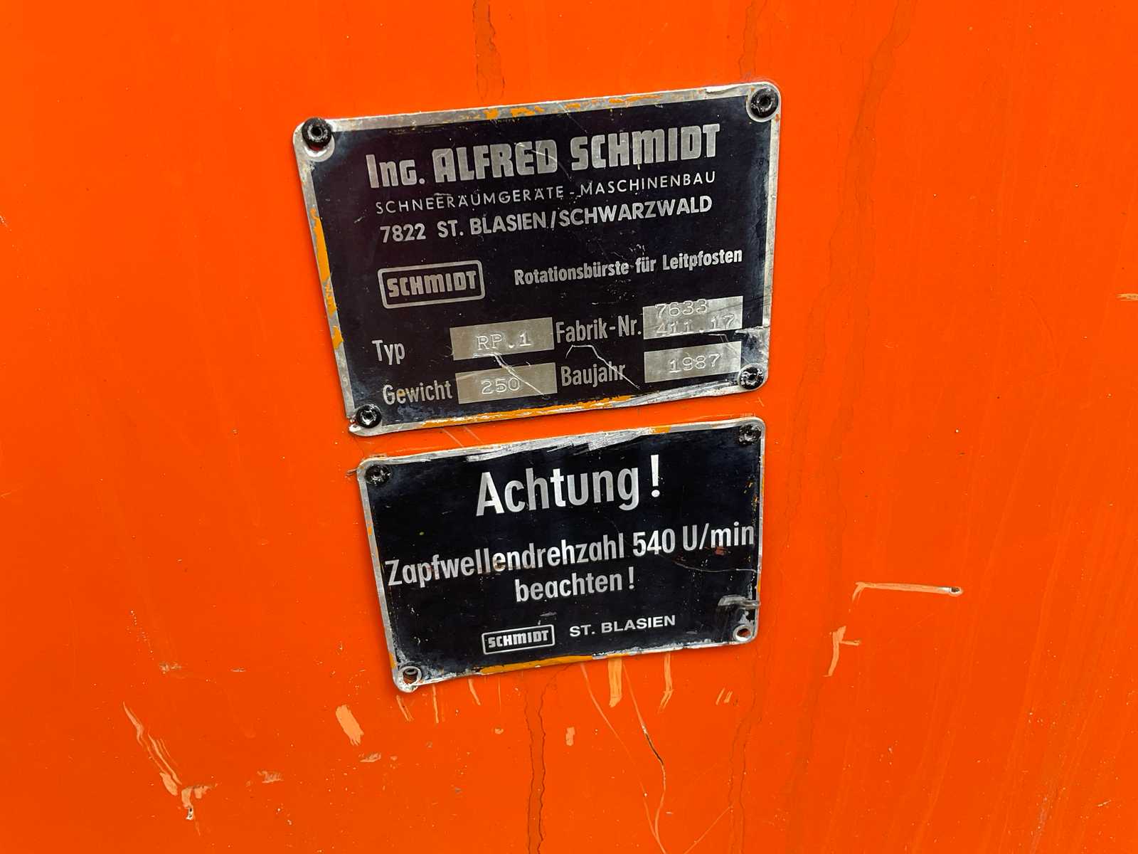 Schmidt palenwasser RP.1 (1987) met 600L watertank
