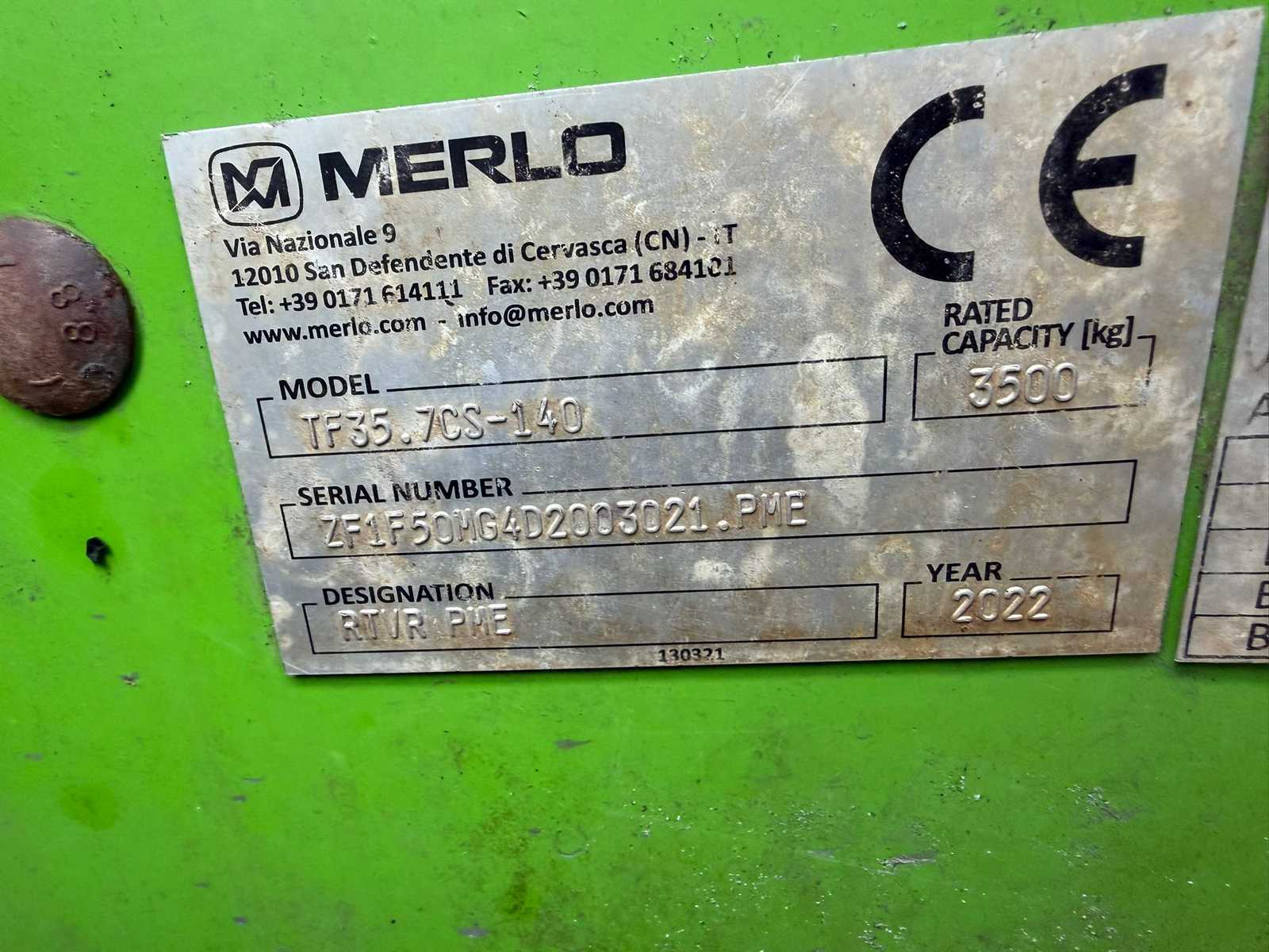 Merlo TF 35.7 CS 140 verreiker (2022) – 3.500 kg, 6,6 m hefhoogte