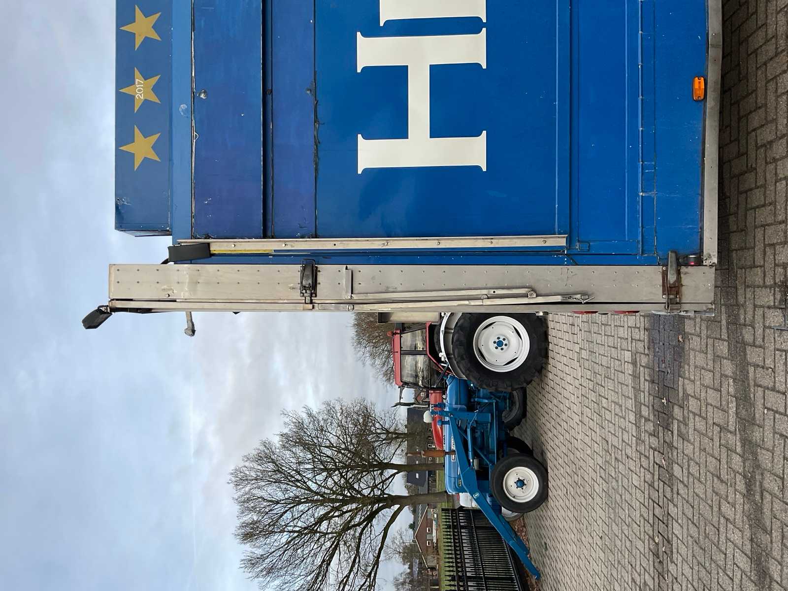 Ruysschaert SR16TP verkoopoplegger (1997) met Scania R400 trekker (2012), complete visverkoopcombinatie