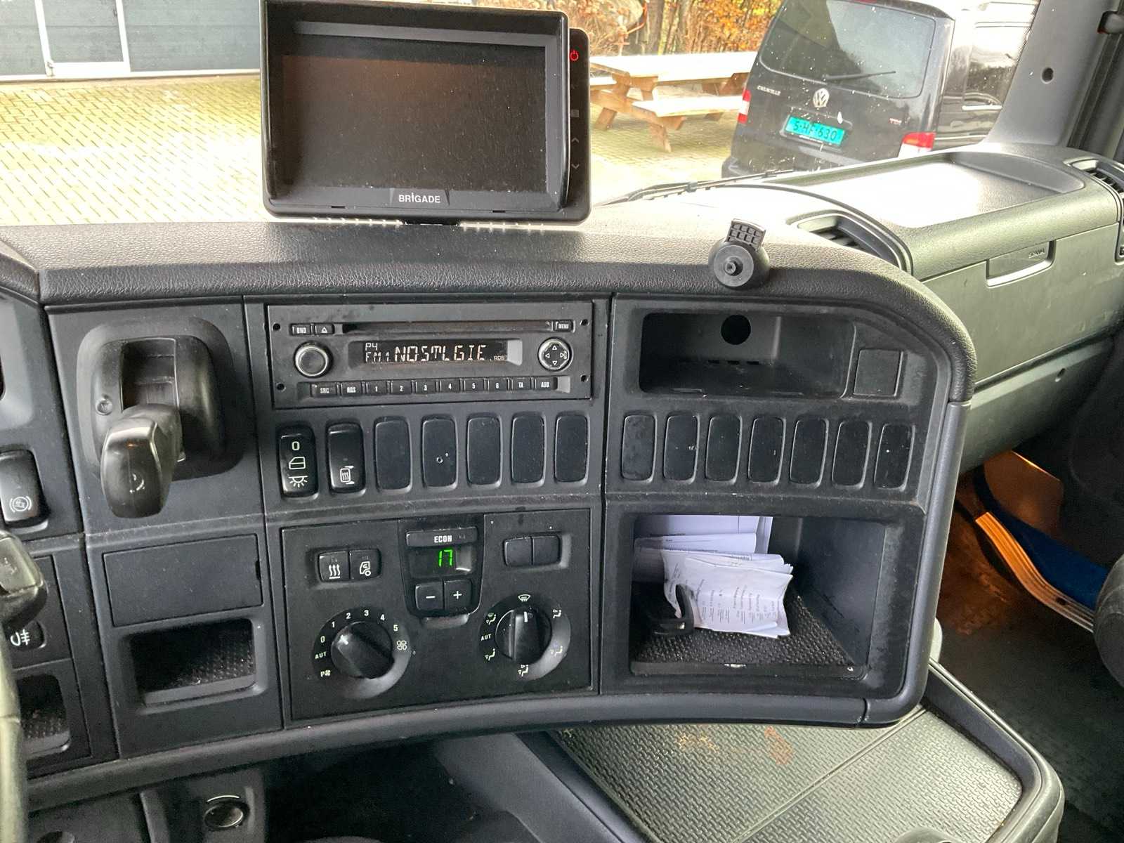 Ruysschaert SR16TP verkoopoplegger (1997) met Scania R400 trekker (2012), complete visverkoopcombinatie