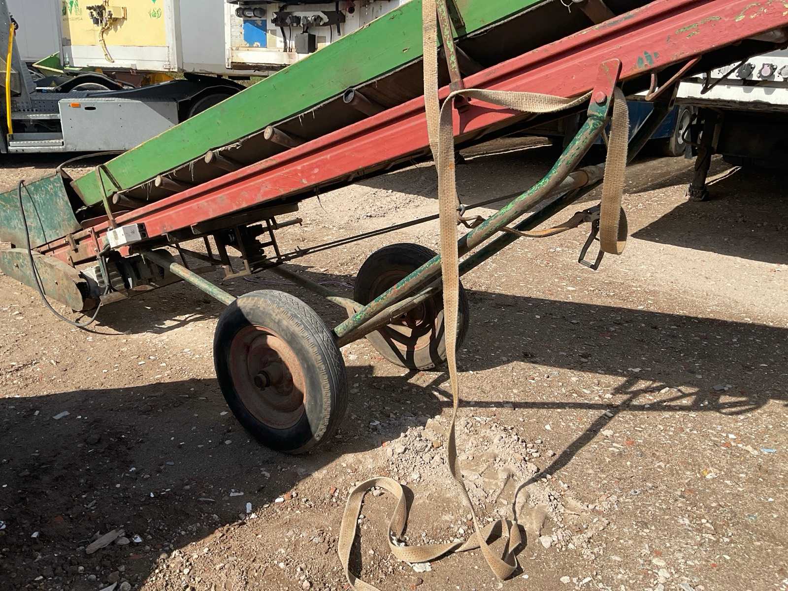 Mobiele transportband 6,30 m met 550 mm bandbreedte