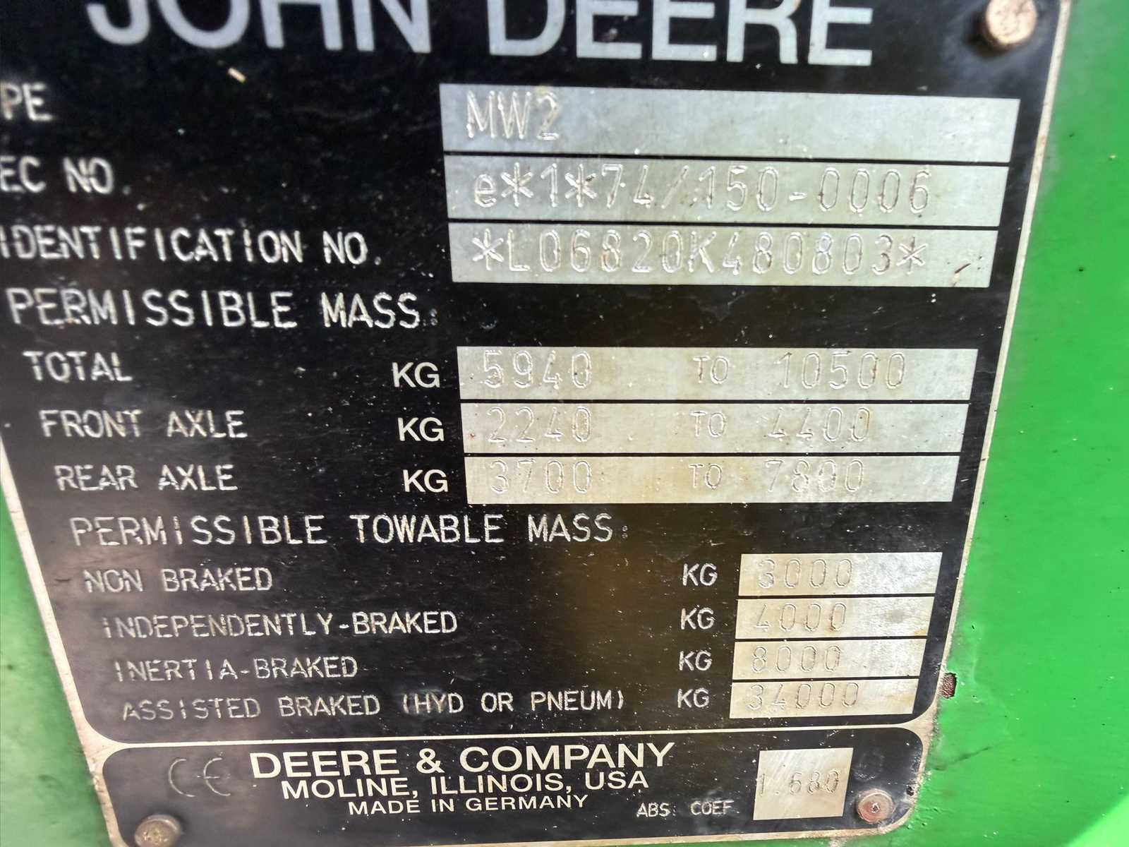 John Deere 6820 PQ (2006) 150 pk 4WD landbouwtractor met cabine