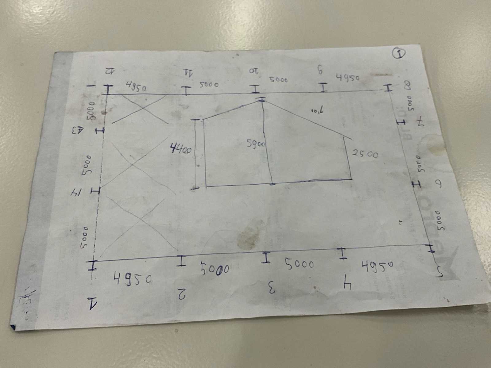 Gedemonteerde kapschuur 20 x 15 m met nieuwe Falk dakplaten