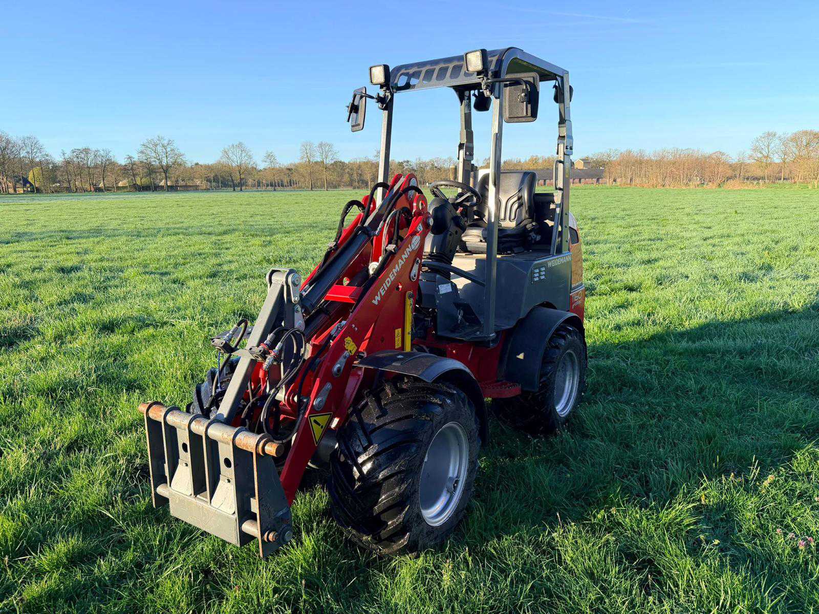 Weidemann 1160 elektrische shovel (2020) met cabine, 1200 kg hefvermogen