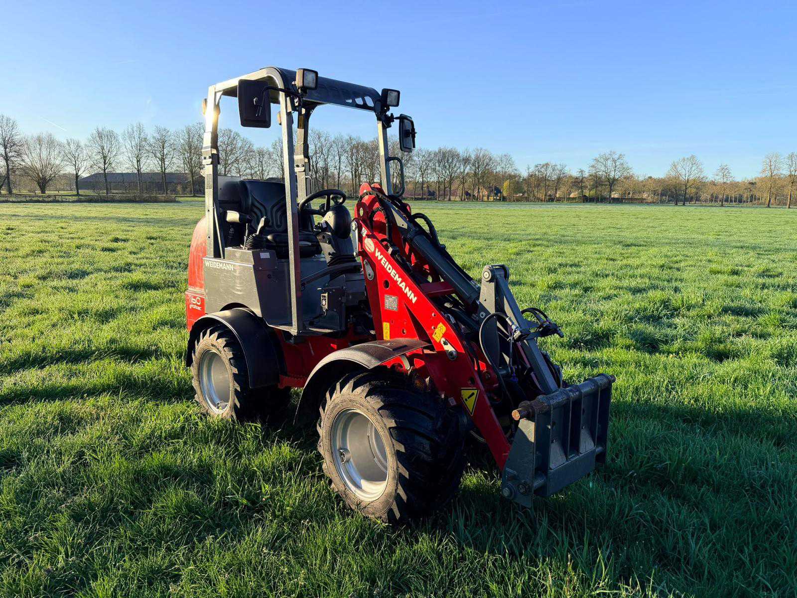 Weidemann 1160 elektrische shovel (2020) met cabine, 1200 kg hefvermogen