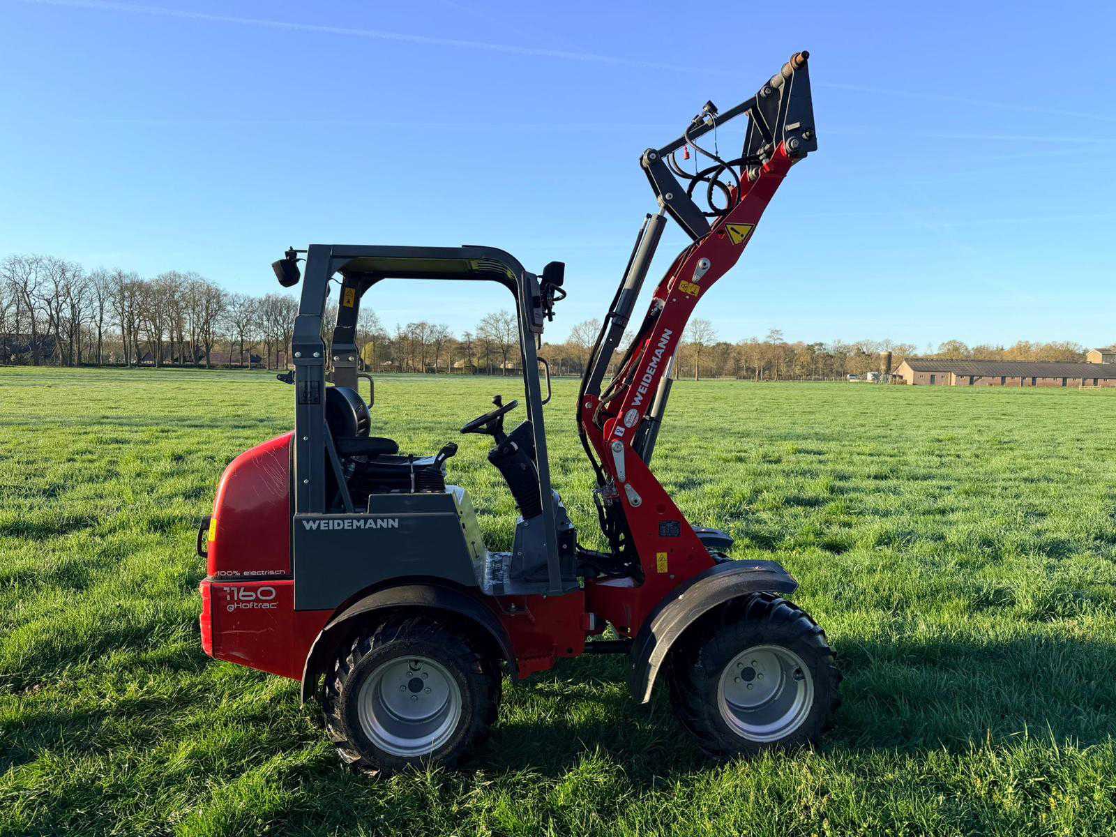 Weidemann 1160 elektrische shovel (2020) met cabine, 1200 kg hefvermogen