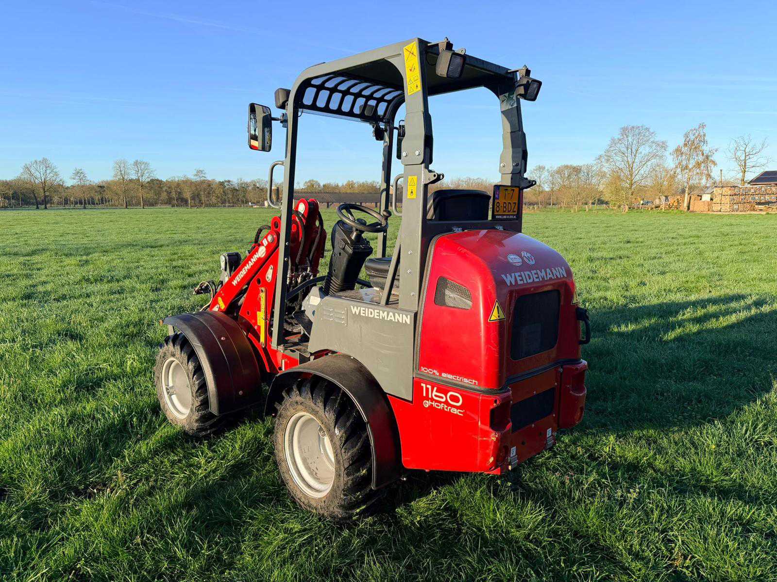 Weidemann 1160 elektrische shovel (2020) met cabine, 1200 kg hefvermogen