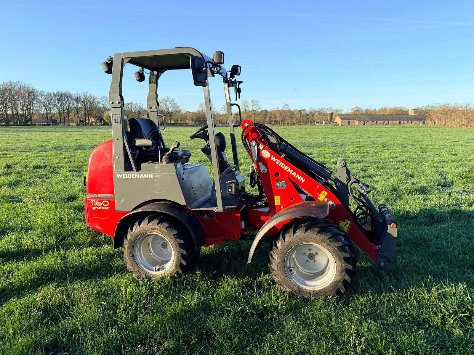 Weidemann 1160 elektrische shovel (2020) met cabine, 1200 kg hefvermogen