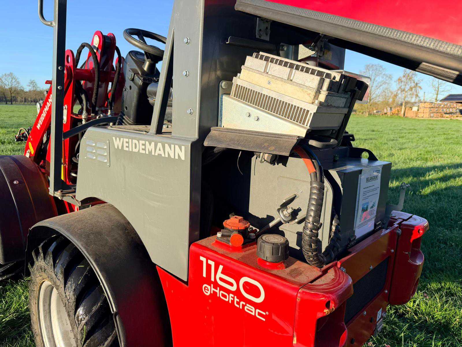 Weidemann 1160 elektrische shovel (2020) met cabine, 1200 kg hefvermogen