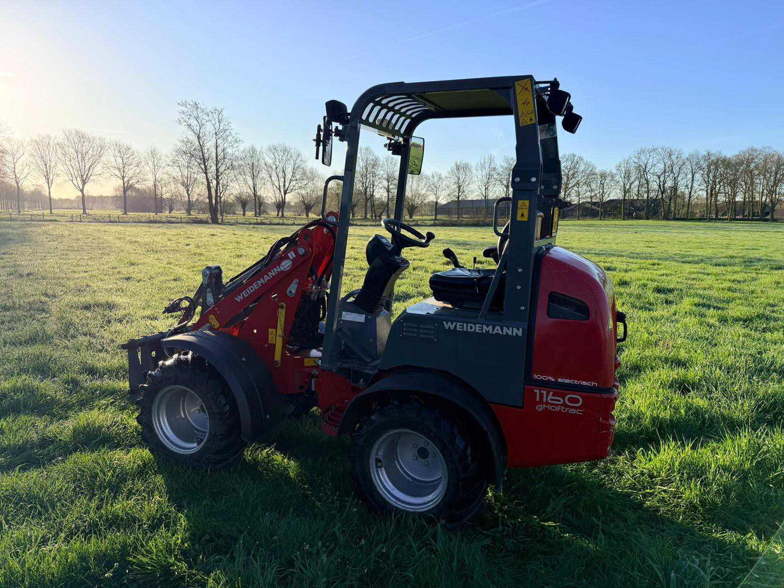 Weidemann 1160 elektrische shovel (2020) met cabine, 1200 kg hefvermogen