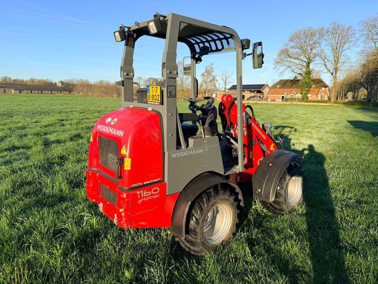 Weidemann 1160 elektrische shovel (2020) met cabine, 1200 kg hefvermogen
