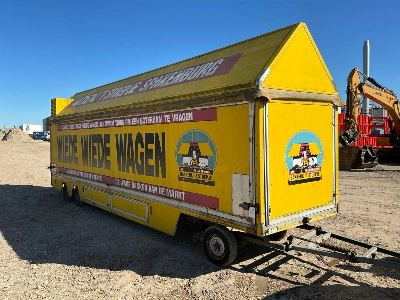Meyvo DSW 3.5 verkoopwagen aanhangwagen (2003), 3-assig, gesloten opbouw, 9,87 m