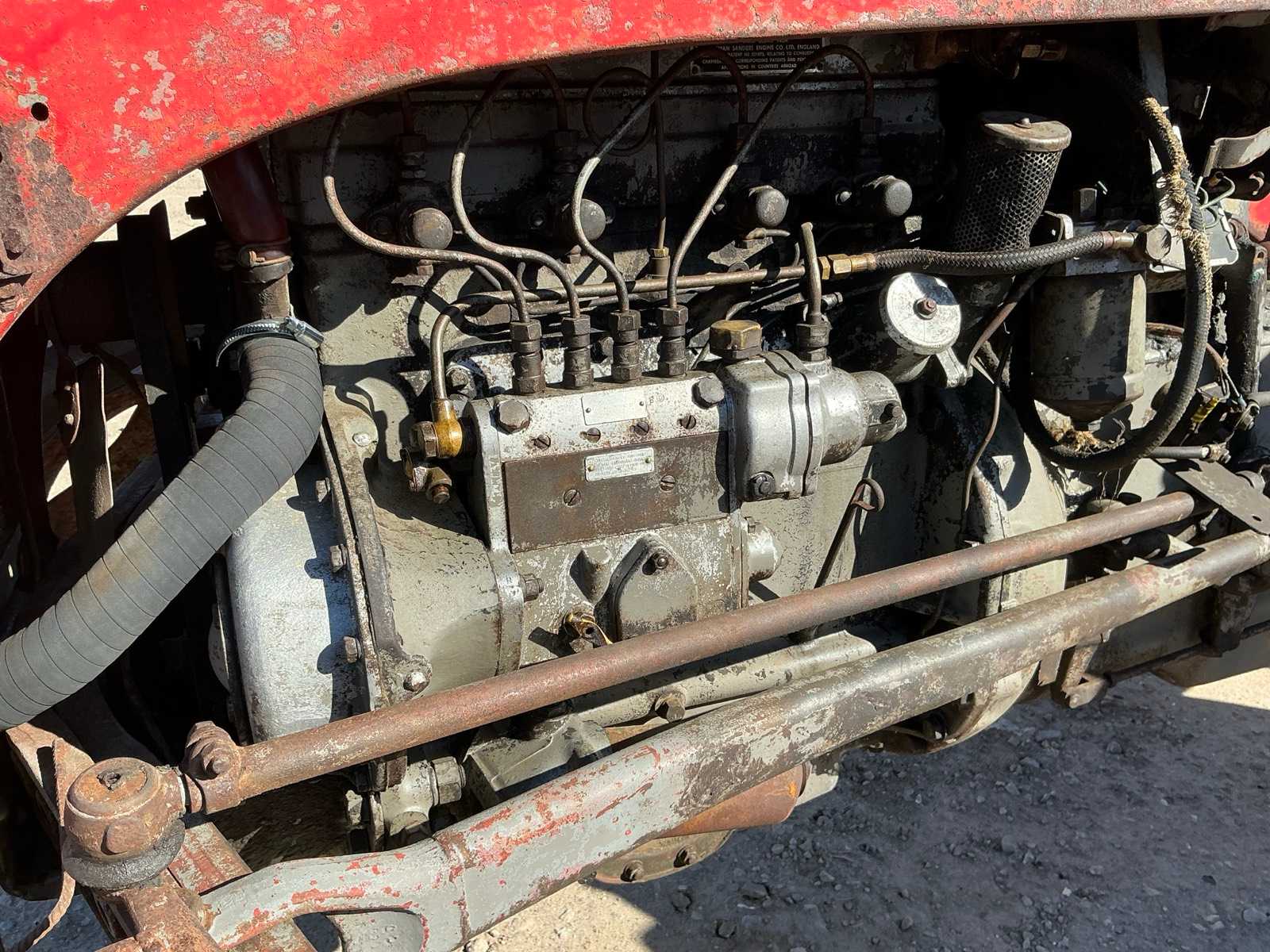 Massey Ferguson Tef 20 oldtimer tractor, 4-cilinder diesel