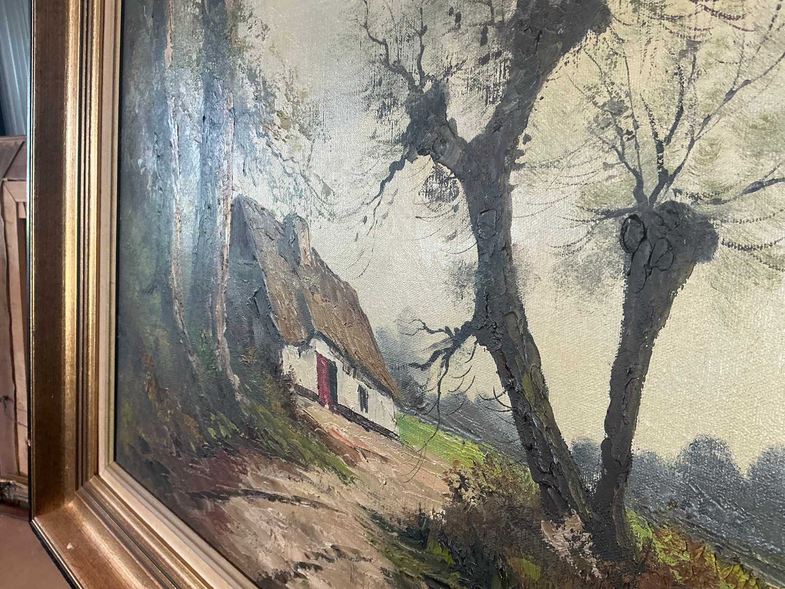 Schilderij met lijst, 99 x 79 cm