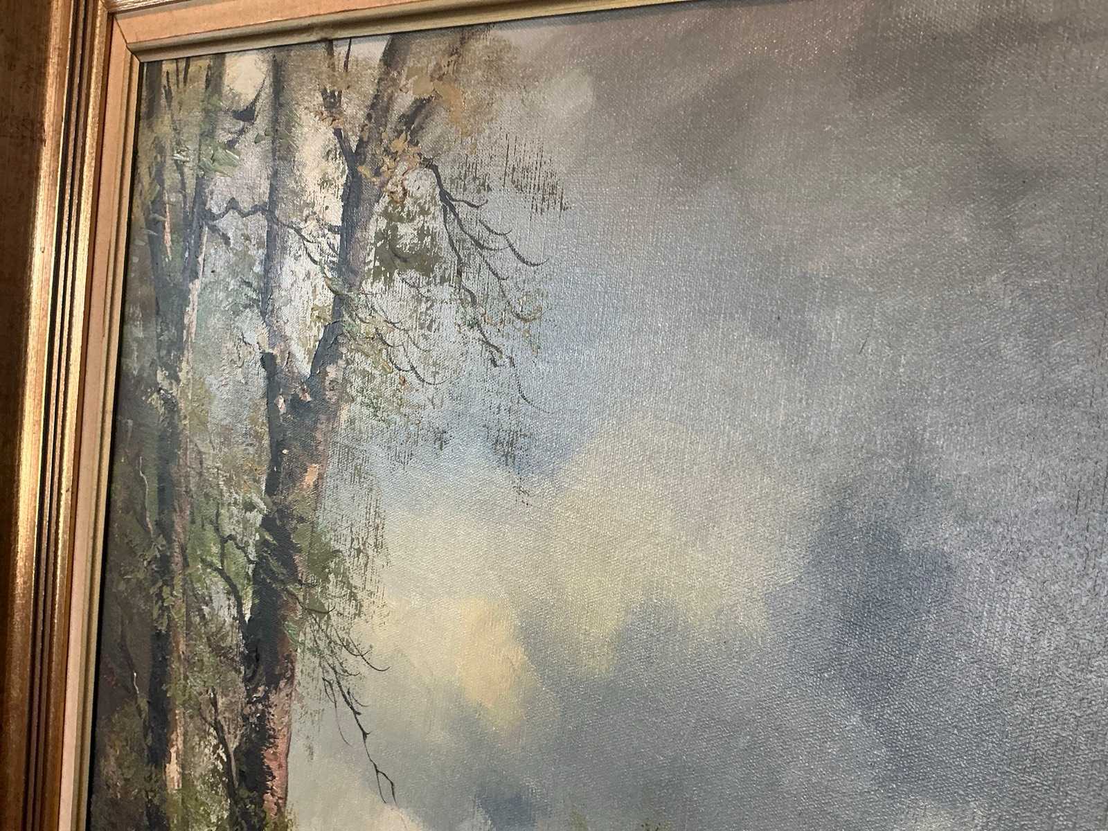 Schilderij met lijst, 99 x 79 cm