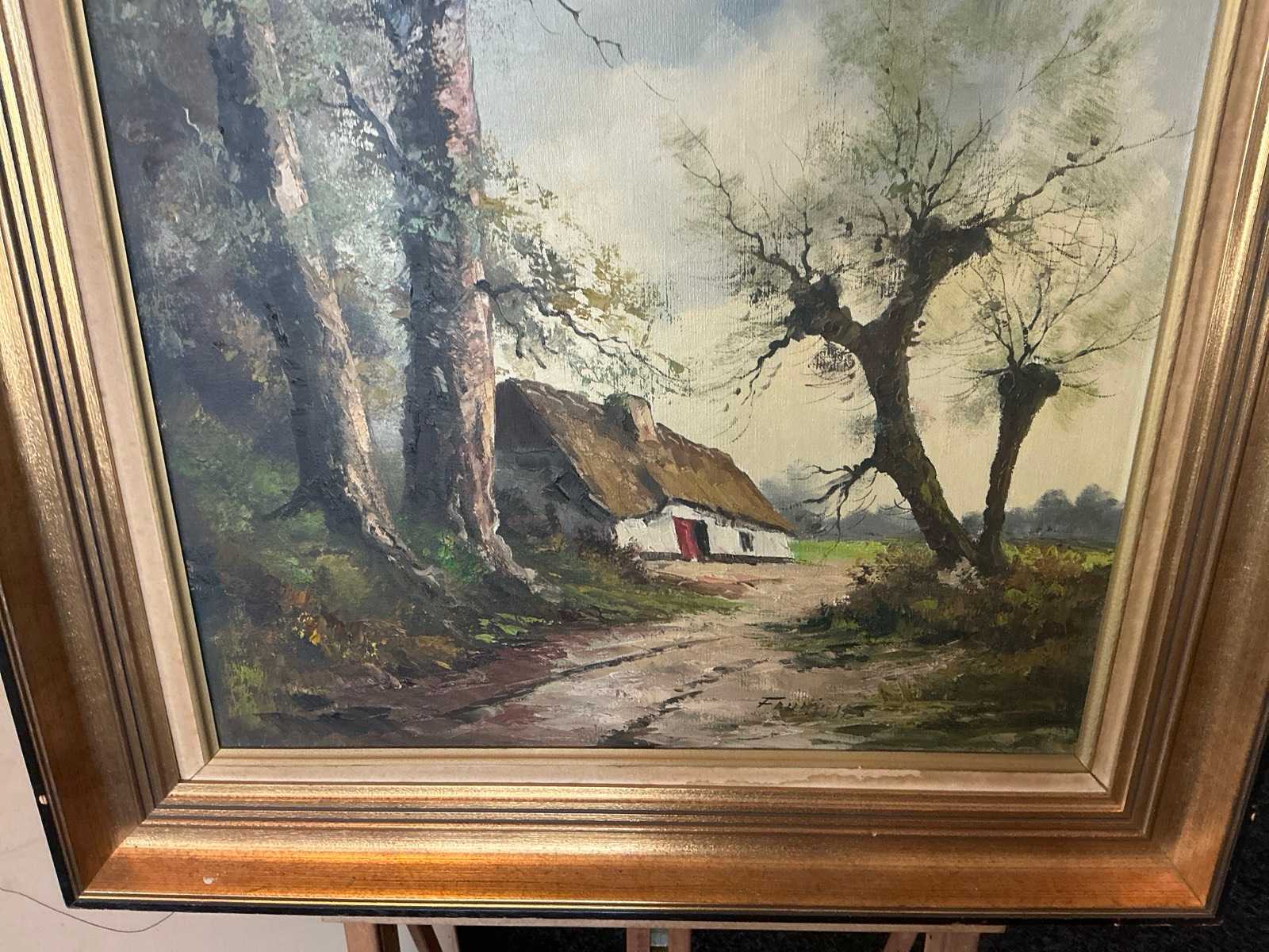 Schilderij met lijst, 99 x 79 cm