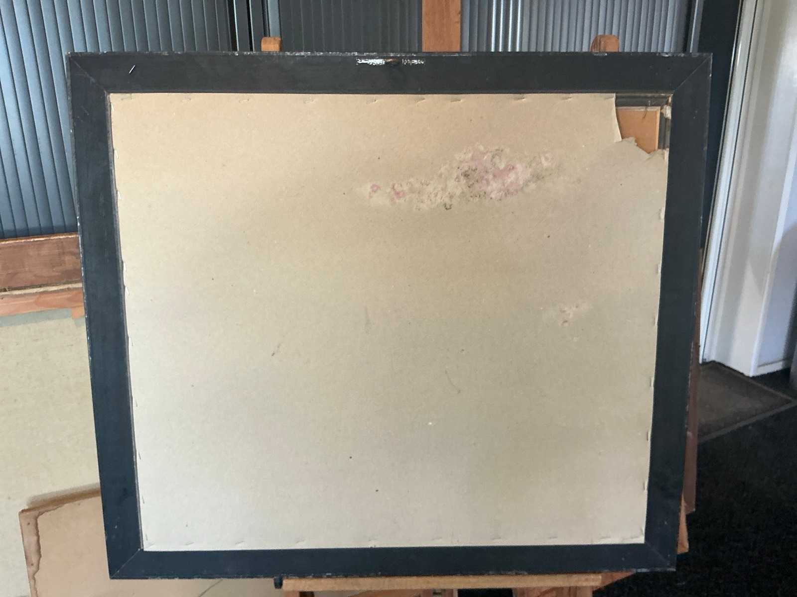 Schilderij van kunstenaar J. van de Walle, 75x85 cm incl. lijst