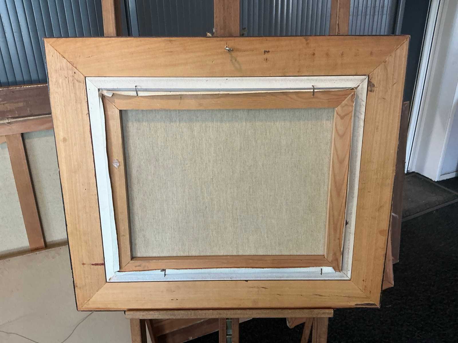 Schilderij van kunstenaar Ch. Delutt, 60 x 70 cm inclusief lijst