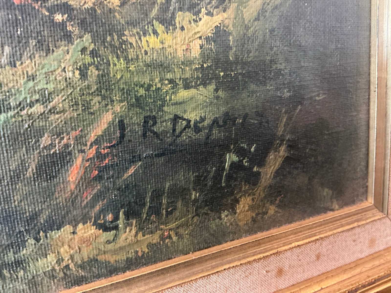 Schilderij J.R. Deprez, incl. lijst (150 x 90 cm)
