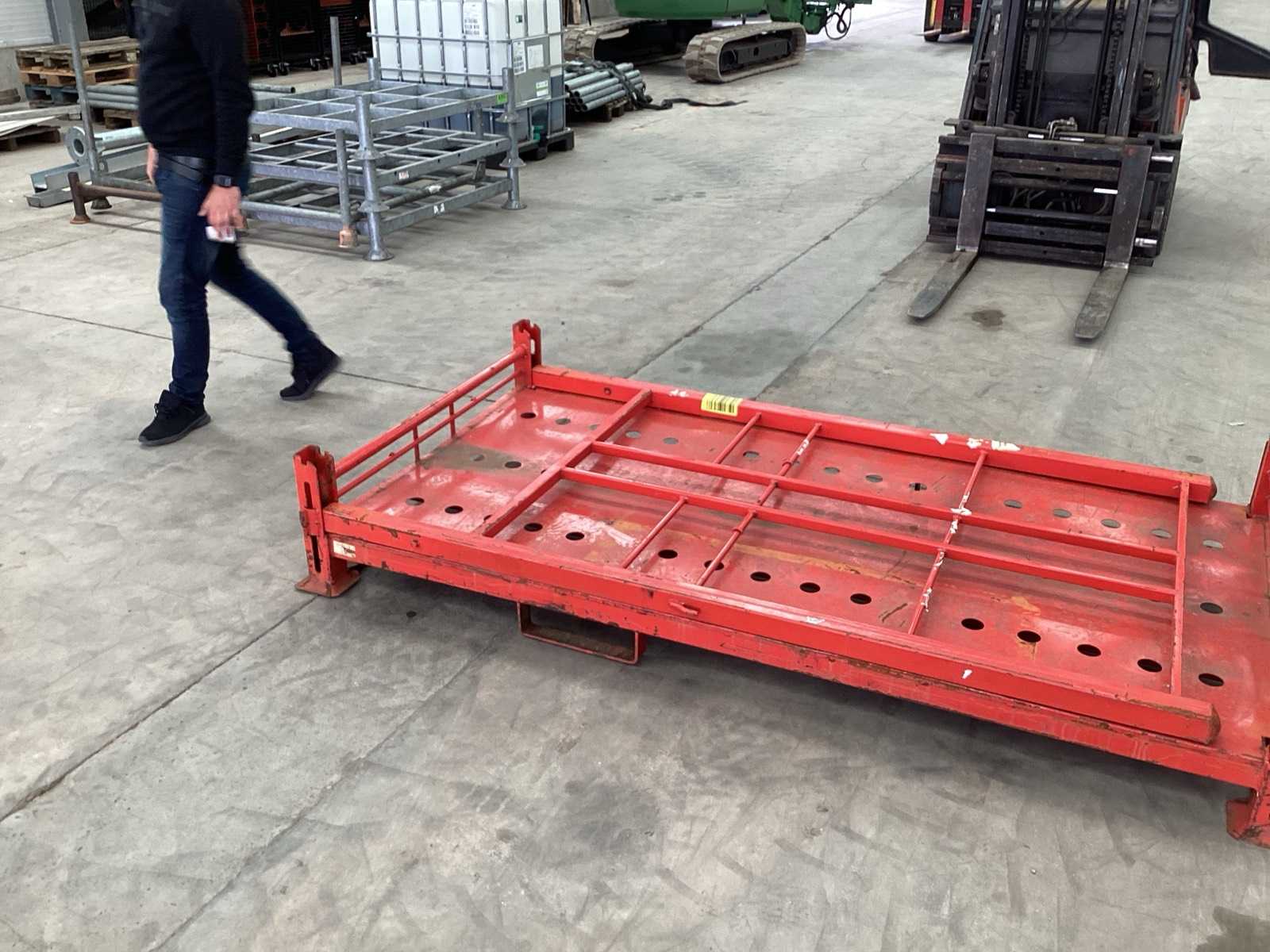 Inklapbare metalen transportbok, ca. 2330×1180×2200 mm