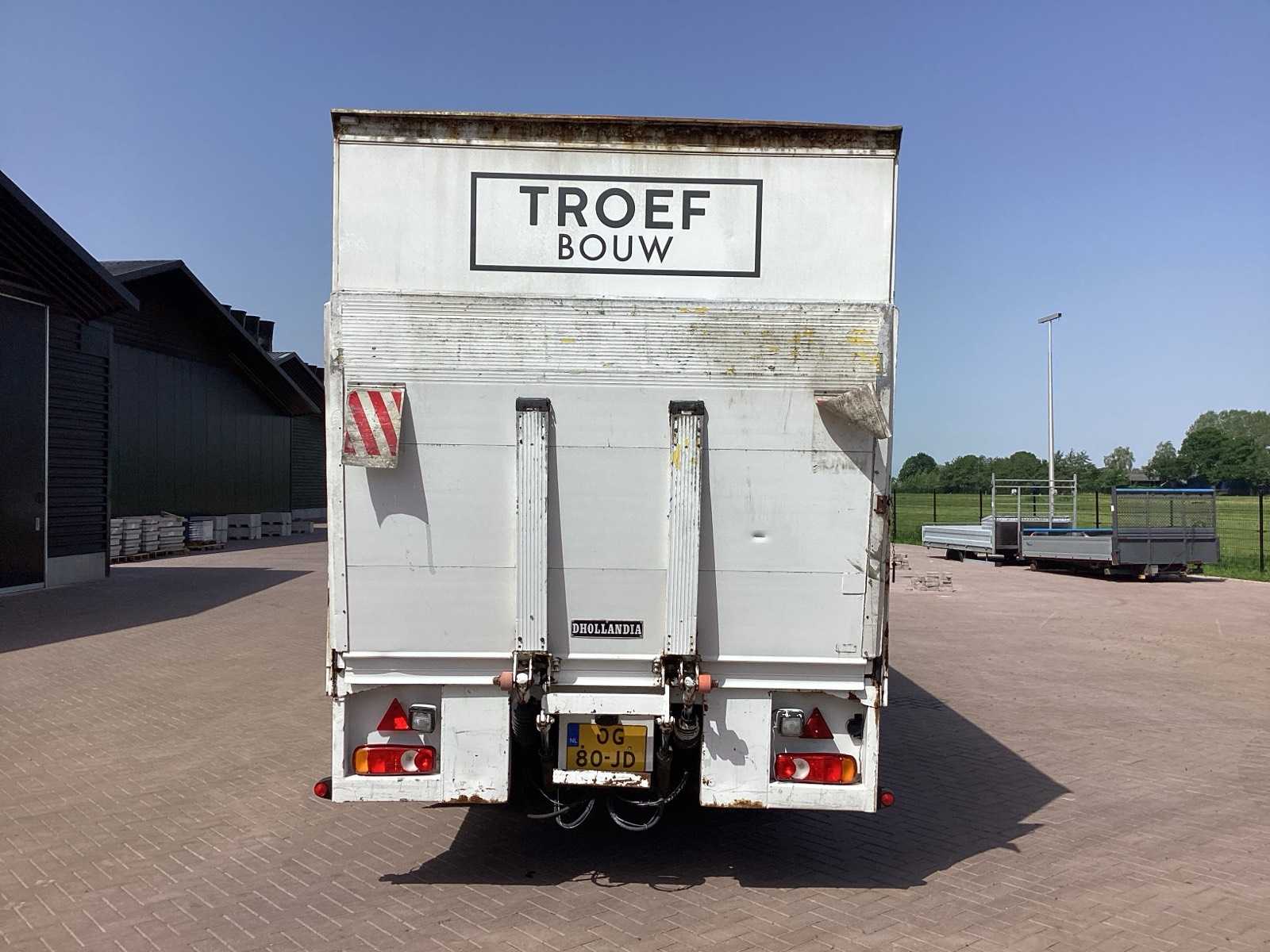 Doornwaard gesloten oplegger 7 ton (2000) met laadklep