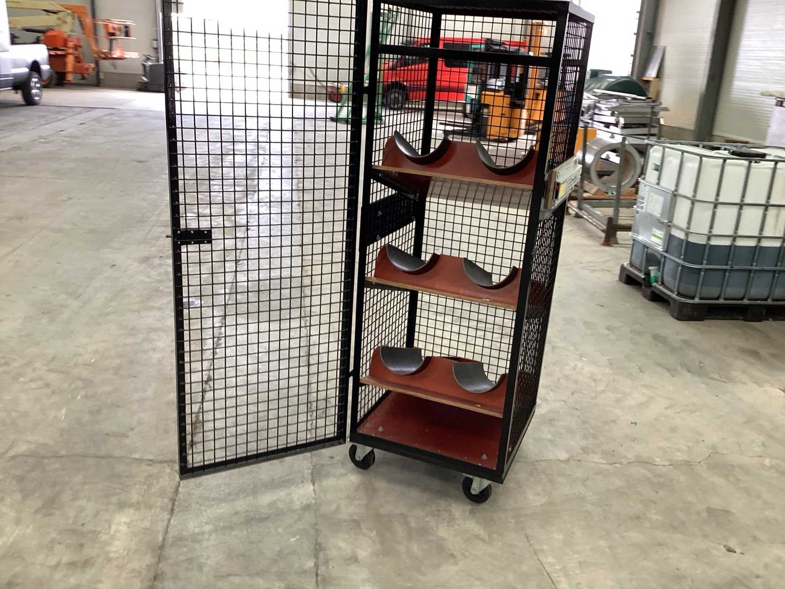 Stalen rolcontainer met Sortimo Easy Click, 70×65×187 mm