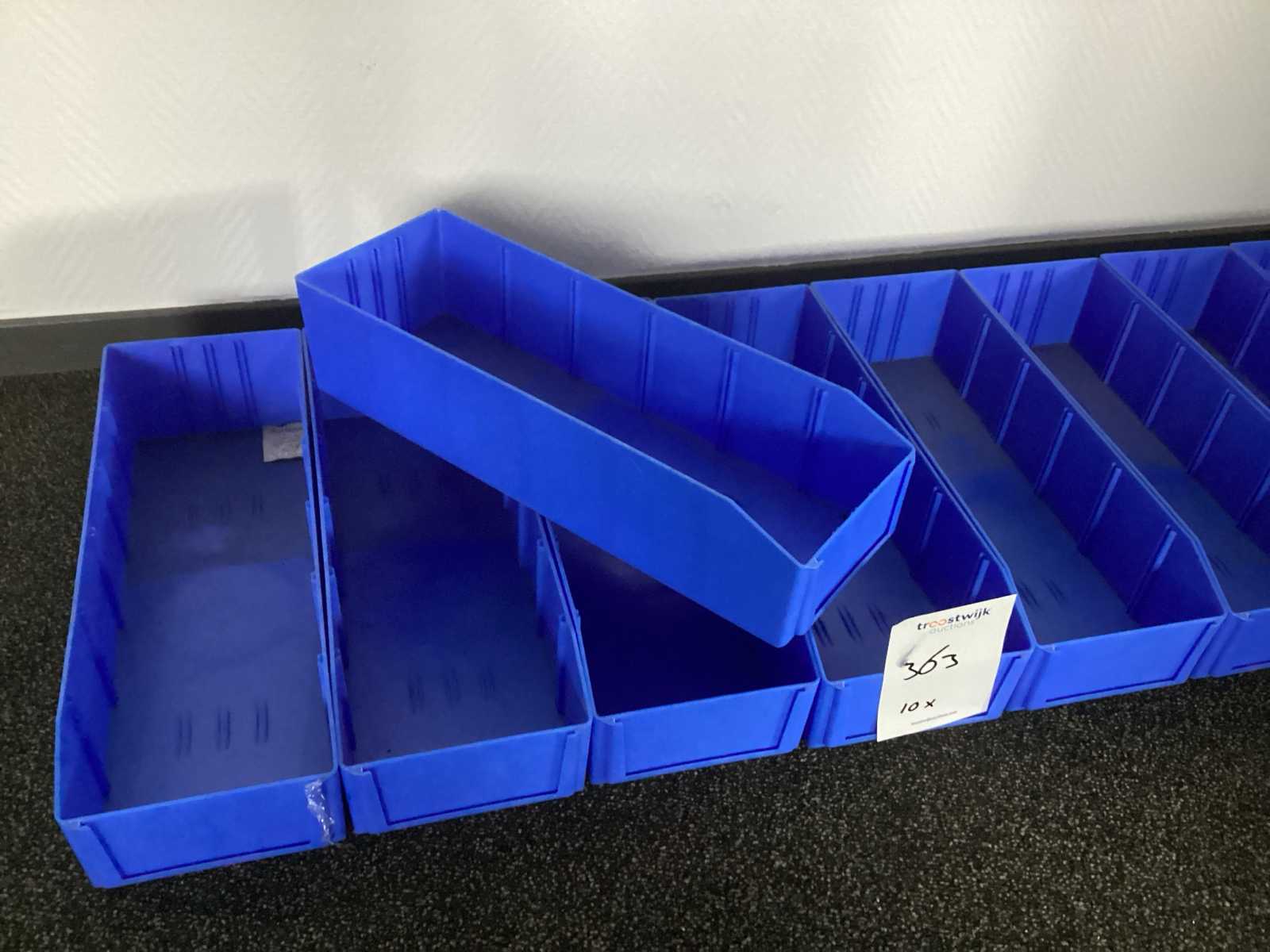 10x Bito magazijnbak, 395 x 135 x 90 mm