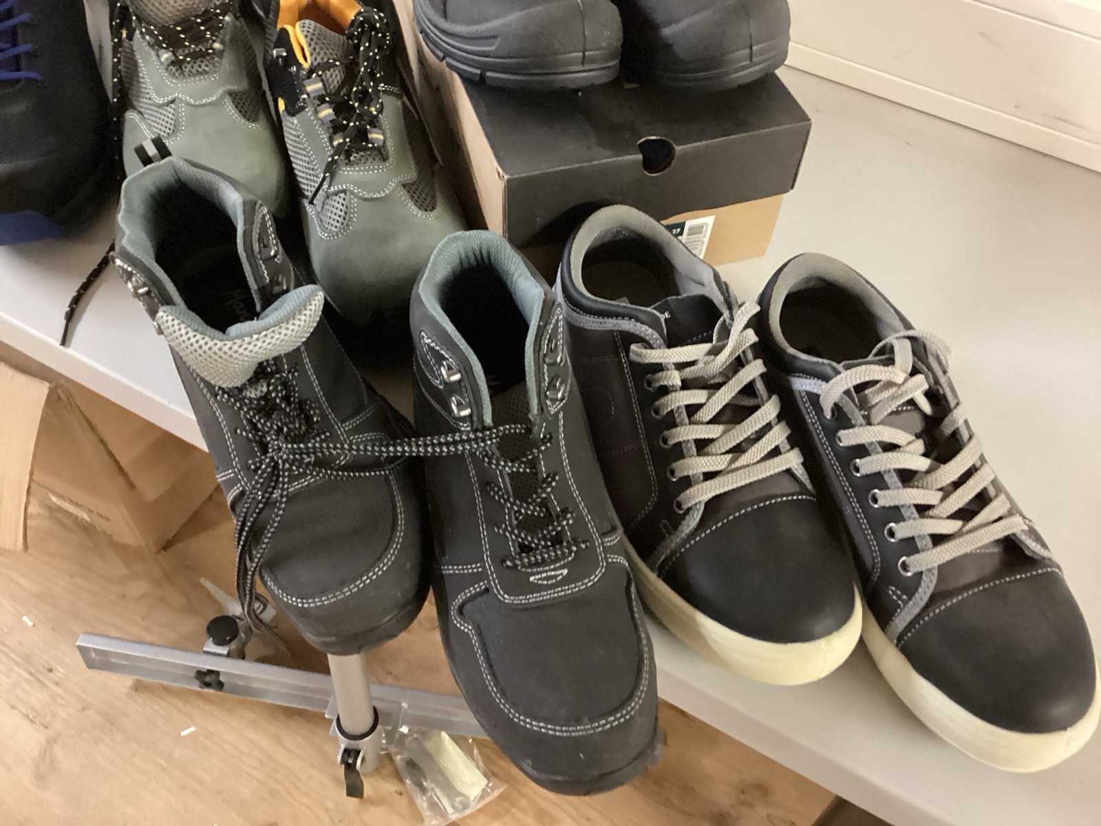 Partij van 8 paar veiligheidsschoenen, diverse merken en maten