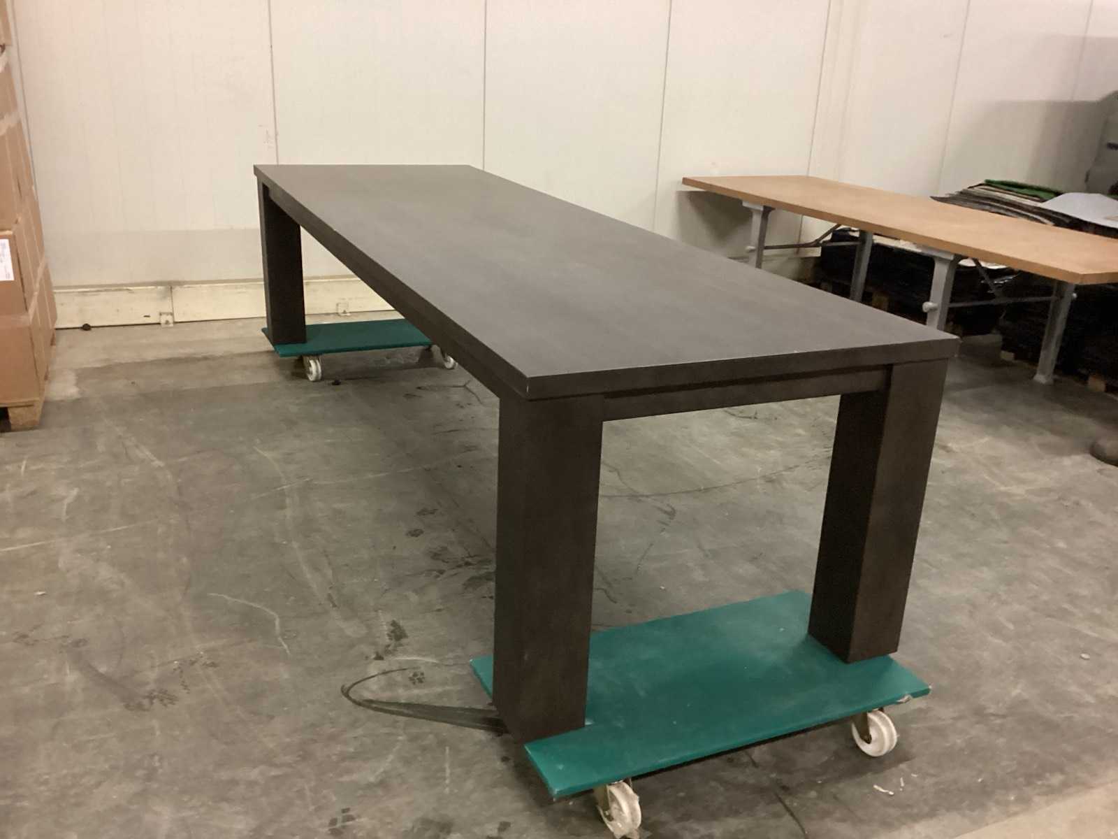 Grote rechthoekige eetkamertafel, 320 x 100 cm