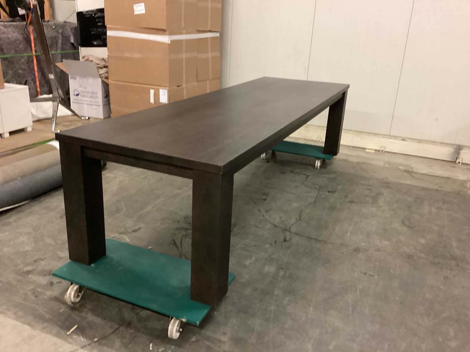 Grote rechthoekige eetkamertafel, 320 x 100 cm