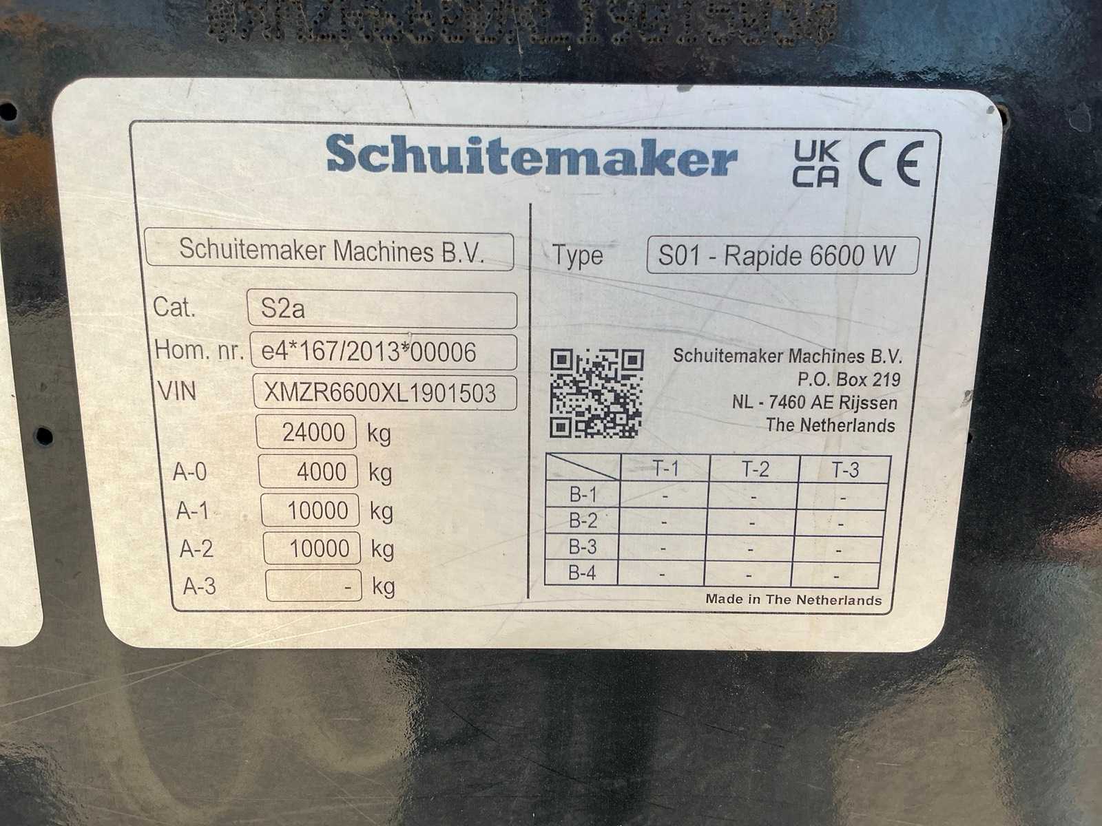 schuitemaker S01 Rapide 6600 W Opraapwagen