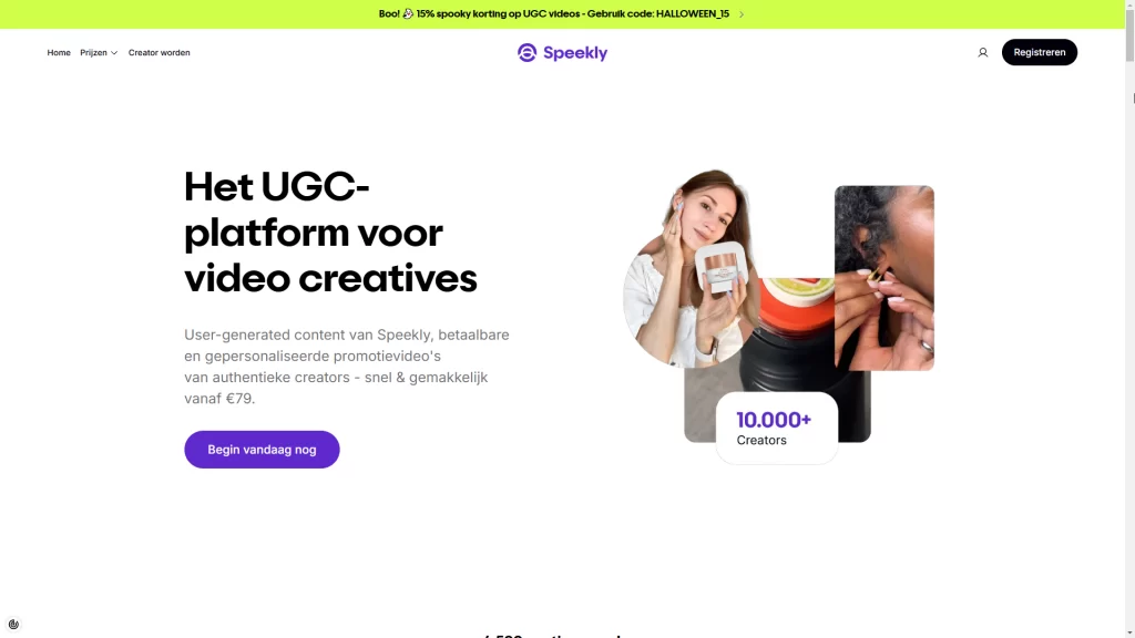 Plataforma UGC Speekly