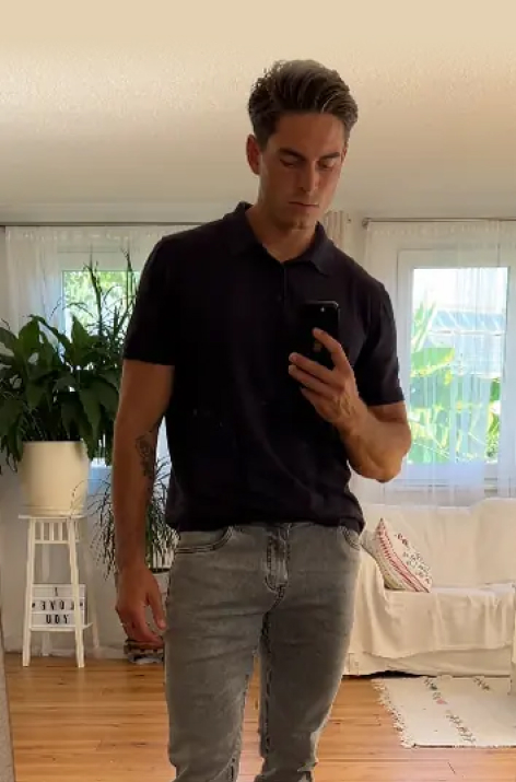 Creator filming a lifestyle video at home