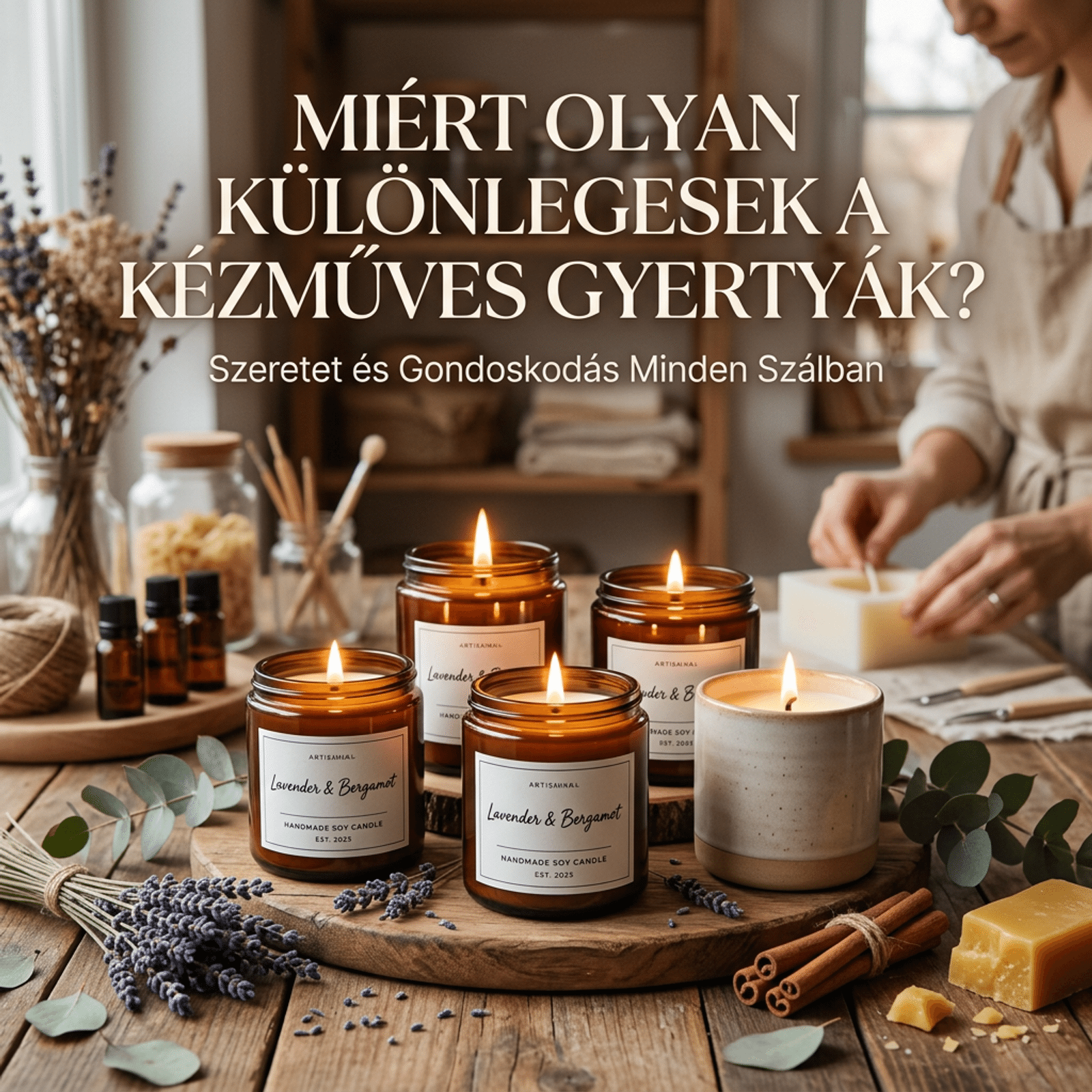 Kézműves gyertyák: Fény az otthonodba!