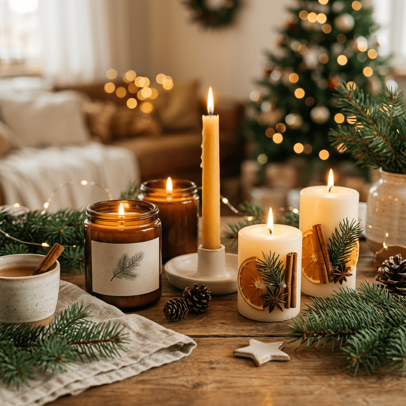 Karácsonyi gyertyák