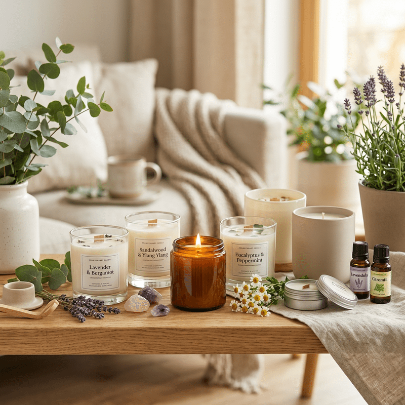 Aromaterápiás gyertyák