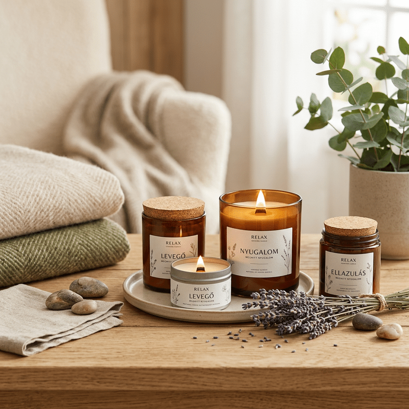 Nyugalom és Feltöltődés gyertyaszettek