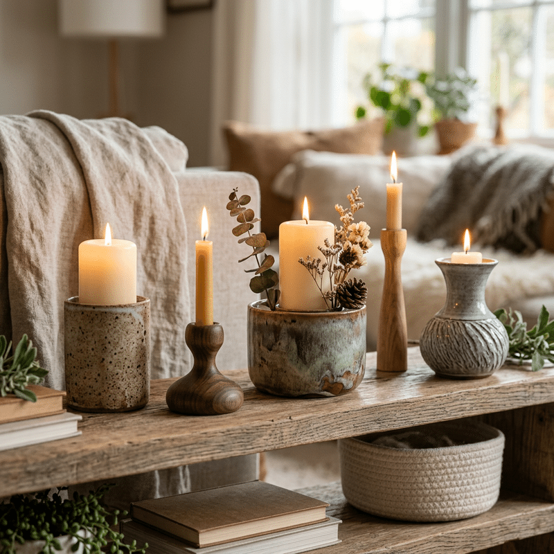Stílusos gyertyatartók