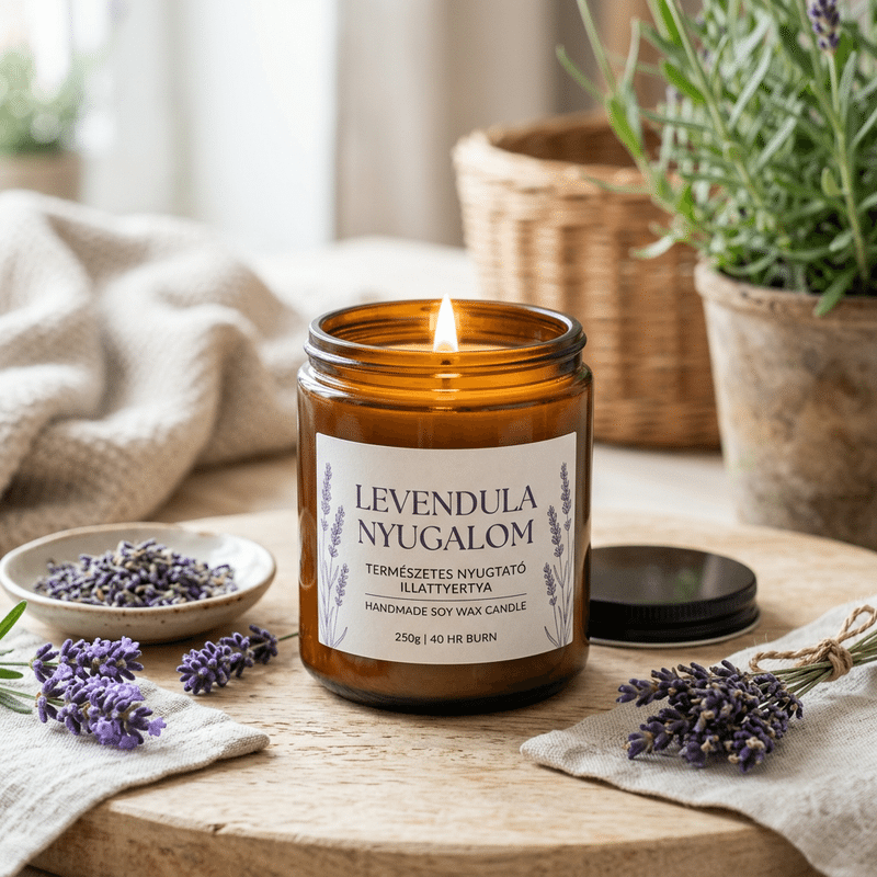 Levendula Nyugalom Illatgyertya