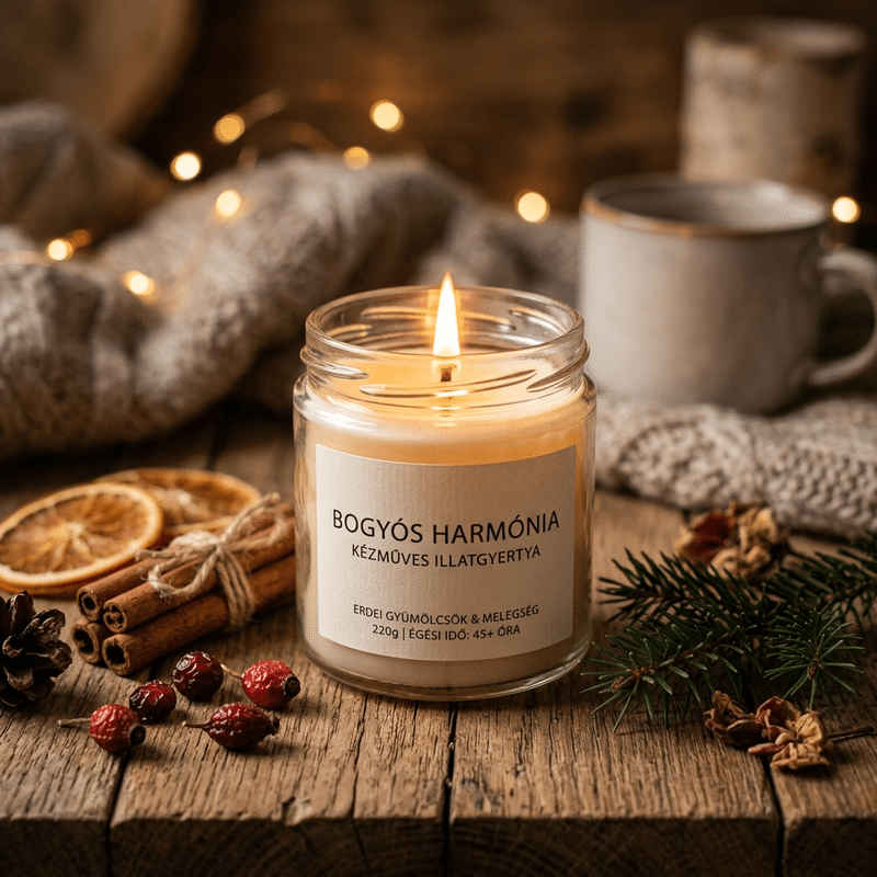 Bogyós Harmónia Illatgyertya