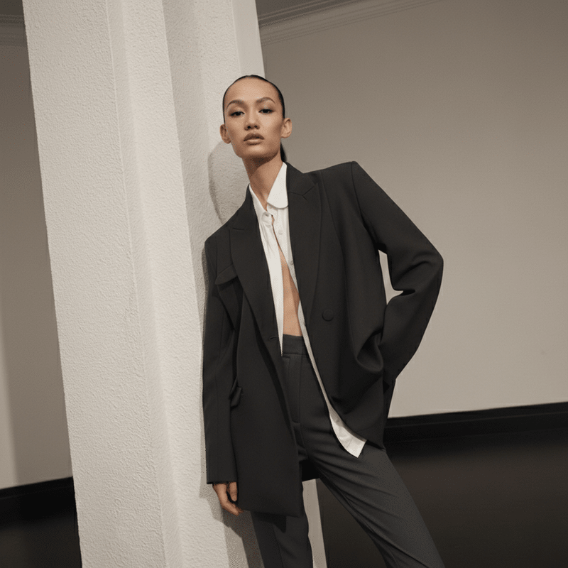 Noir Ascend Oversized Blazer