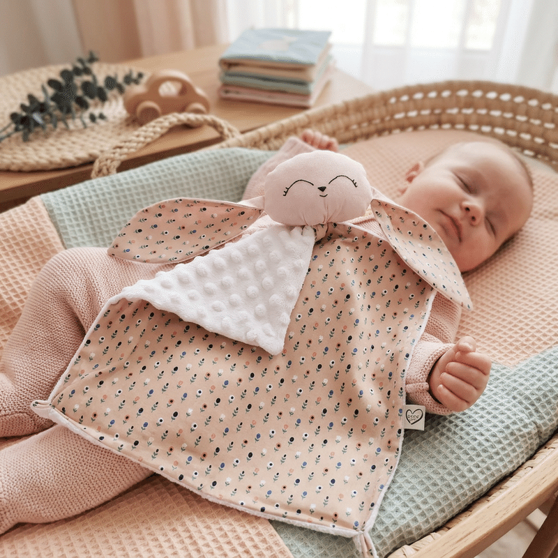 Nyuszkó szundikendő /virágok