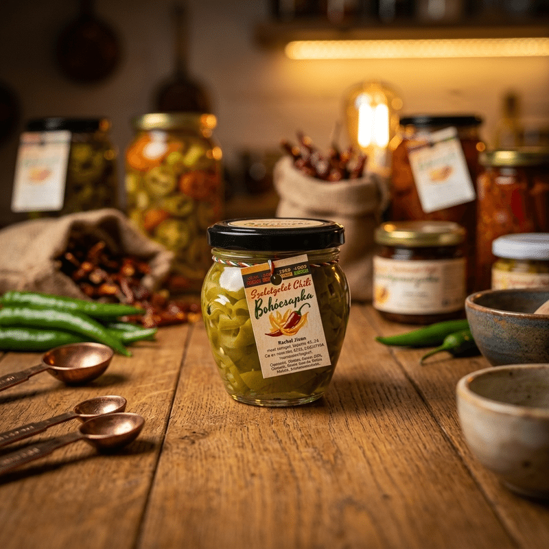 Savanyított Bohócsapka Szeletelt  ( Tulipánpaprika)