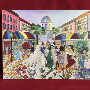 "Tavasz Párizsban" Fine art nyomat habkartonra kasírozva 1 bélyegkép