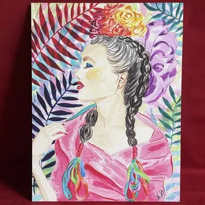 "Színes lélek" fine art nyomat habkartonra kasírozva 1 bélyegkép