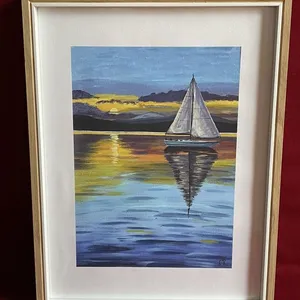 "A nyugalom tengere" fine art nyomat vászonra, kerettel 1 bélyegkép