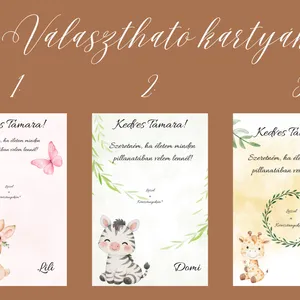 Keresztszülő felkérő szett - repohárral, kaparós sorsjeggyel 4 bélyegkép