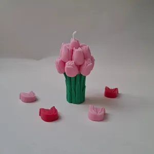 Tulipán csokor 3 bélyegkép