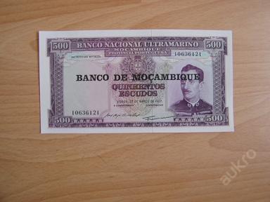 500 escudos MOZAMBIG 1967 UNC