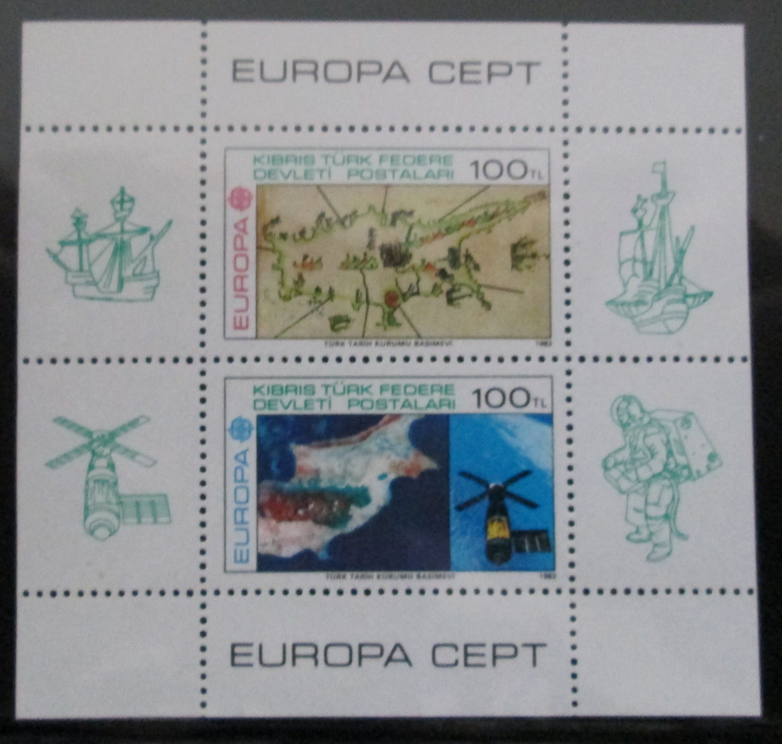Kypr Tur. 1983 Evropa CEPT Mi# Bl 4 Kat 40€ 0736